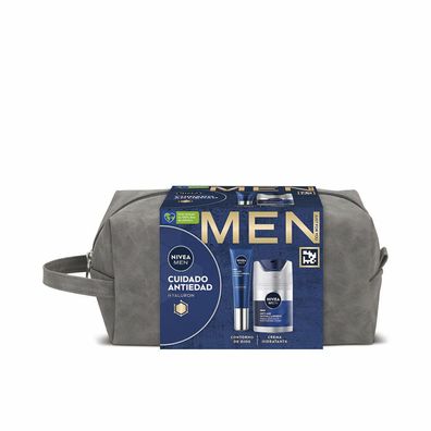 Nivea Men Anti-Aging Pflegeset, 3-teilig, Kulturbeutel