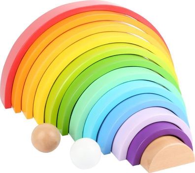 Holzbausteine Regenbogen XL 14-teilig