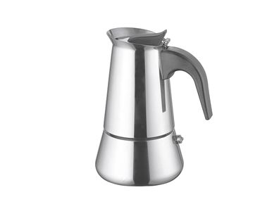 WEIS Espressokocher 4 Tassen Edelstahl