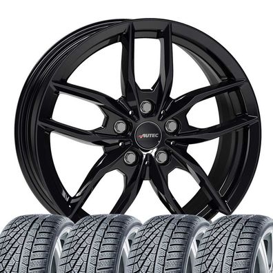 4 Winterräder Autec Bavaris 7,5x17 ET30 225/50 R17 98H Continental für BMW 3er, 4er,