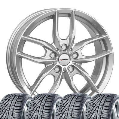 4 Winterräder Autec Bavaris 7x17 ET47 205/65 R17 100H Continental für BMW X1, iX1,