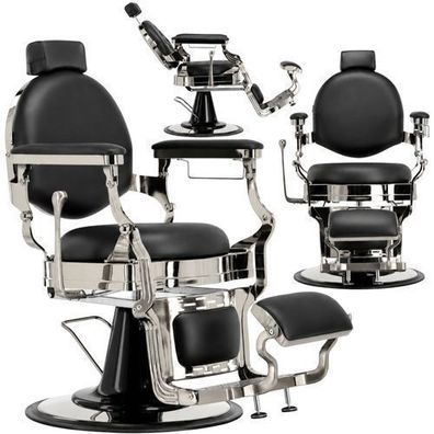 Barbiersessel Logan hydraulischer Friseurstuhl für Barber Shop & Salon