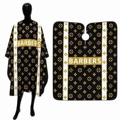 Friseurumhang Barbier Umhang für Friseursalon - Großer Haarschneideumhang 140x150 cm
