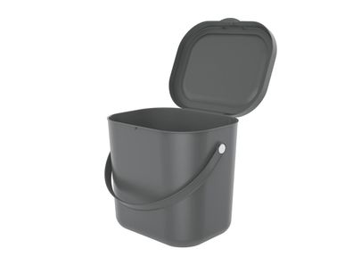 ROTHO Komposteimer Albula 6l 23,5x20x20,8cm anthrazit