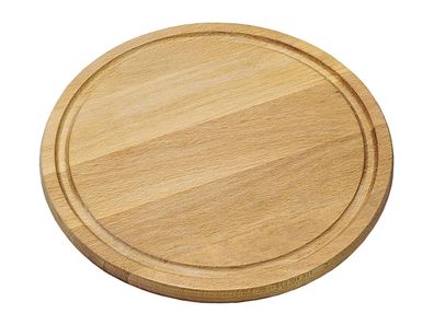 KESPER Fleischteller Buche mit Saftrille Ø25cm
