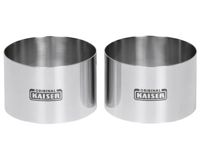 KAISER Dessert-und Vorspeisenring Piccantini Ø8cm Edelstahl 2er Satz