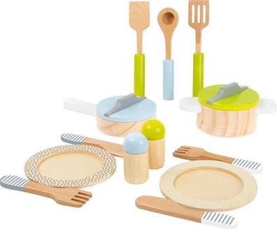 Geschirr- und Topfset Kinderküche 15-teilig
