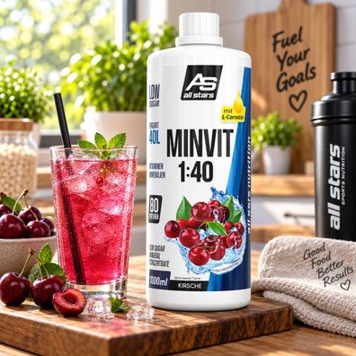 All Stars Minvit light 1 Liter Getränkekonzentrat