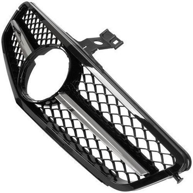 Mercedes Klasa C W204 19-23 atrapa mi?dzy reflektory (grill) PIANO BLACK- + -CHROM
