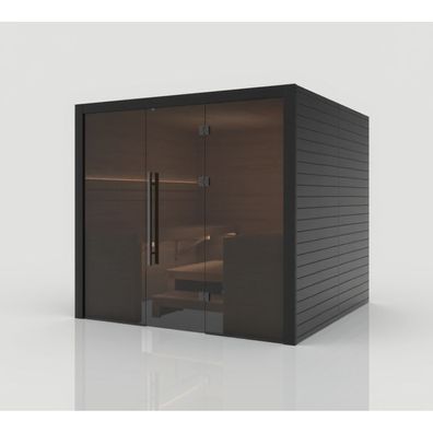 Hekla Traditional 220 Nero Sauna für 6 Personen Saunakabine 220x210x210 cm