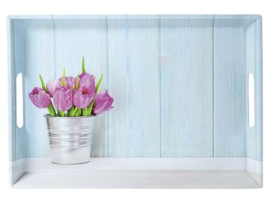 KESPER Serviertablett Tulpen 50x35x4,5cm