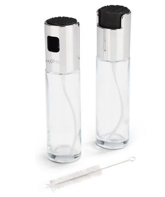 Maxxmee Sprühflasche Ölzerstäuber 2er-Set Essig Öl Zitronensaft sparsame Dosierung