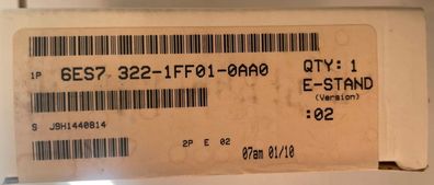 Siemens Simatic S7-300 SM322 6ES7 322-1FF01-0AA0 Digital Output Module - New
