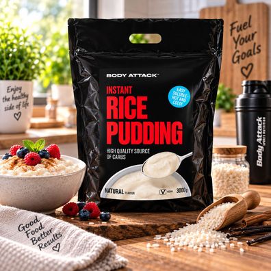 Body Attack Instant Rice Pudding 3000g Beutel