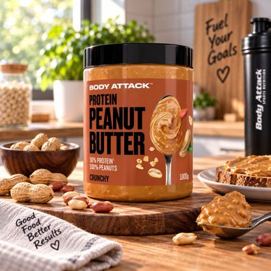 Body Attack Peanut Butter 1000g Erdnussbutter