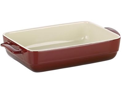KELA Auflaufform Malin 37,5x22x5cm rot/beige