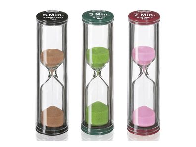 Küchenprofi Sanduhr Tea-Time 8cm Ø2,3cm 3er Set