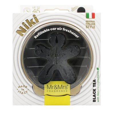 Mr&Mrs Fragrance Niki BIG Auto-Lufterfrischer, schwarzes Leder, schwarzer Tee