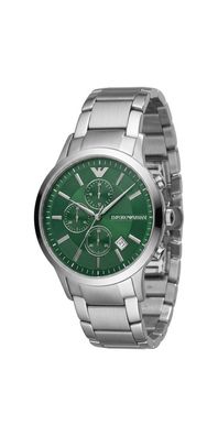Emporio Armani Renato Chronograph Edelstahl Grün AR11507