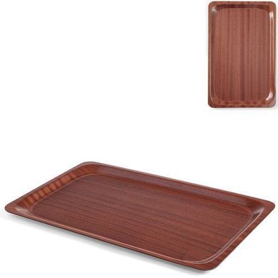 Rutschfestes Kellnertablett aus Holz, 43 x 61 cm