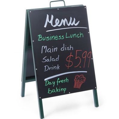 Freistehende Menü-Werbetafel für Restaurants 500x850mm - Hendi 664117