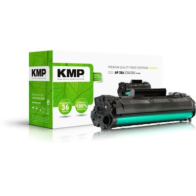 KMP H-T100 schwarz Toner ersetzt HP 35A (CB435A)