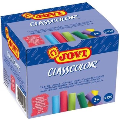Jovi Tafelkreide Jovi Classcolor 1120 - 12 x 52 x 21 mm farbig sortiert Pckg/100