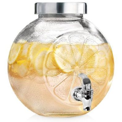 Glasgetränkekrug mit Zapfhahn, 5,4 l