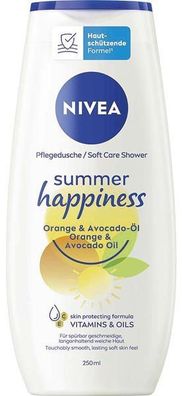 Nivea Pflegedusche Summer Happiness mit Orange und Avocado-Öl 250 ml