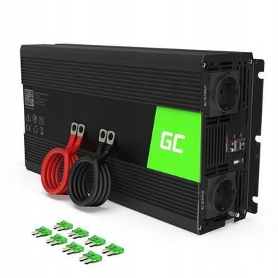 GREEN CELL INV24 Wechselrichter 24V-230V 1500W/3000W