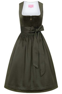 Dirndl Hasenjagd 70cm Länge dunkelgrün