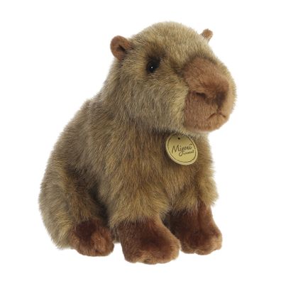 Aurora, 26385, MiYoni Wasserschwein, 23cm, Eco-Friendly Plüschtier, Braun
