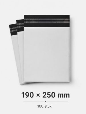 Versandtaschen Magrimaxio, 100 Stück, blickdicht, selbstklebend, 190 × 250 mm