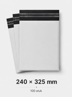 Versandtaschen Magrimaxio, 100 Stück, blickdicht, selbstklebend, 240 × 325 mm