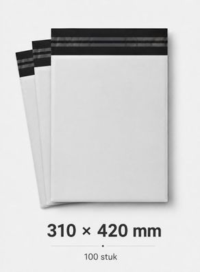 Versandtaschen Magrimaxio, 100 Stück, blickdicht, selbstklebend, 310 × 420 mm