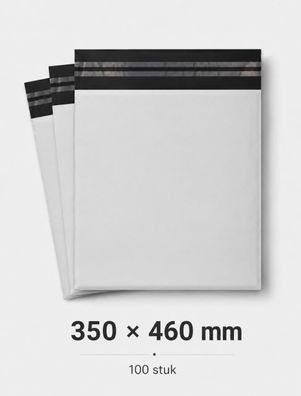 Versandtaschen Magrimaxio, 100 Stück, blickdicht, selbstklebend, 350 × 460 mm