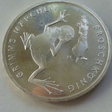 Original 20 euro 2018 Deutschland Froschkönig 18g Sterlingsilber Grimms Märchen