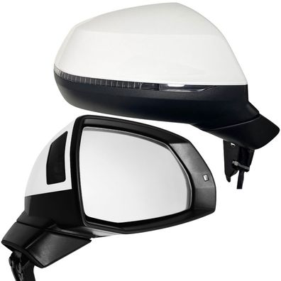 BILMAX Außenspiegel Audi Q5 SQ5 2018-2024 Elektrisch Anklappbar BLIS 15-Pin, Rechts