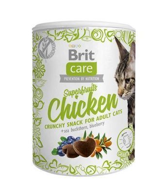 Brit Care Cat Snack Superfruits Chicken Sanddorn 100g