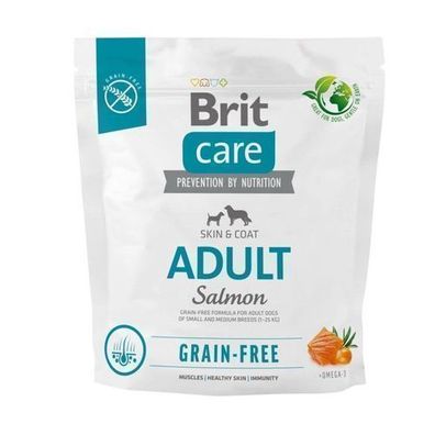 Brit Care Grain-Free Adult Salmon&Potato 1kg Hundefutter für kleine & mittlere Rassen