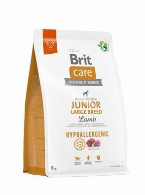 Brit Care Hypoallergenic Junior Large Lamb 3kg - Trockenfutter für Junghunde