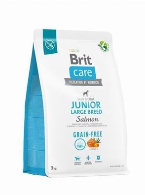 Brit Care Grain-Free Junior Large Breed Lachs & Kartoffel 3kg - Welpenfutter