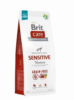 Brit Care Grain-Free Sensitive Venison 12kg - Hundefutter Hirschen & Kartoffel