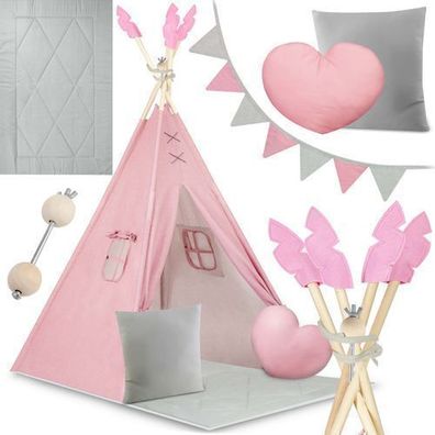 NK-406 Nukido Tipi-Zelt für Kinder - rosa
