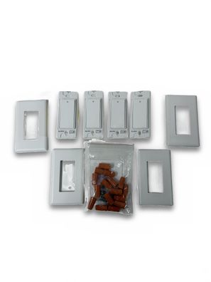 Meross Smart Lichtschalter 4er Pack WLAN HomeKit Alexa Google einpolig