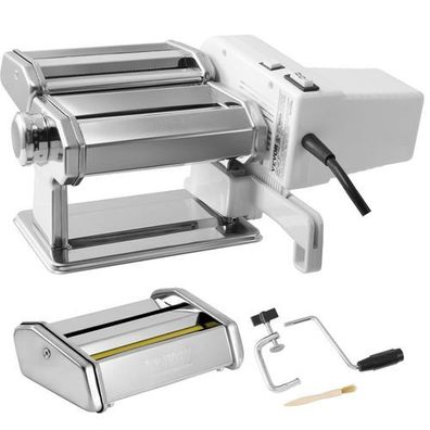 VEVOR Elektrische Nudelmaschine 9 Stufen 0,3-3 mm Edelstahl Pastamaschine