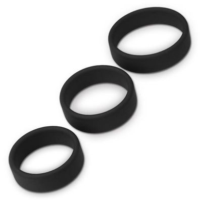 3er Pack Penisring Power Ring Schwarz