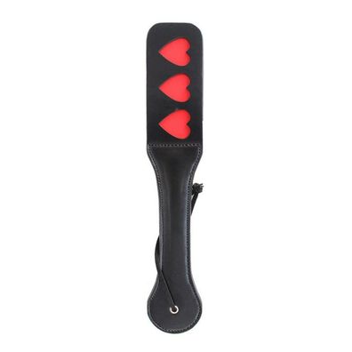 Paddel aus veganem Leder mit Herzen 32 cm