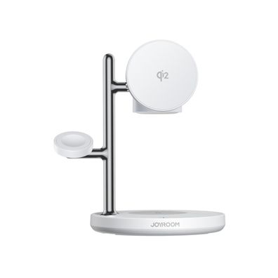 Joyroom JR-W23 Qi2 4-in-1 Ladegerät mit Nachtlicht Weiß