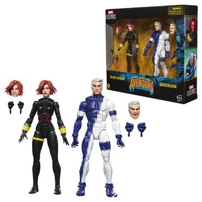 Marvel The Avengers Black Widow und Quicksilver Set mit 2 Figuren, 15 cm